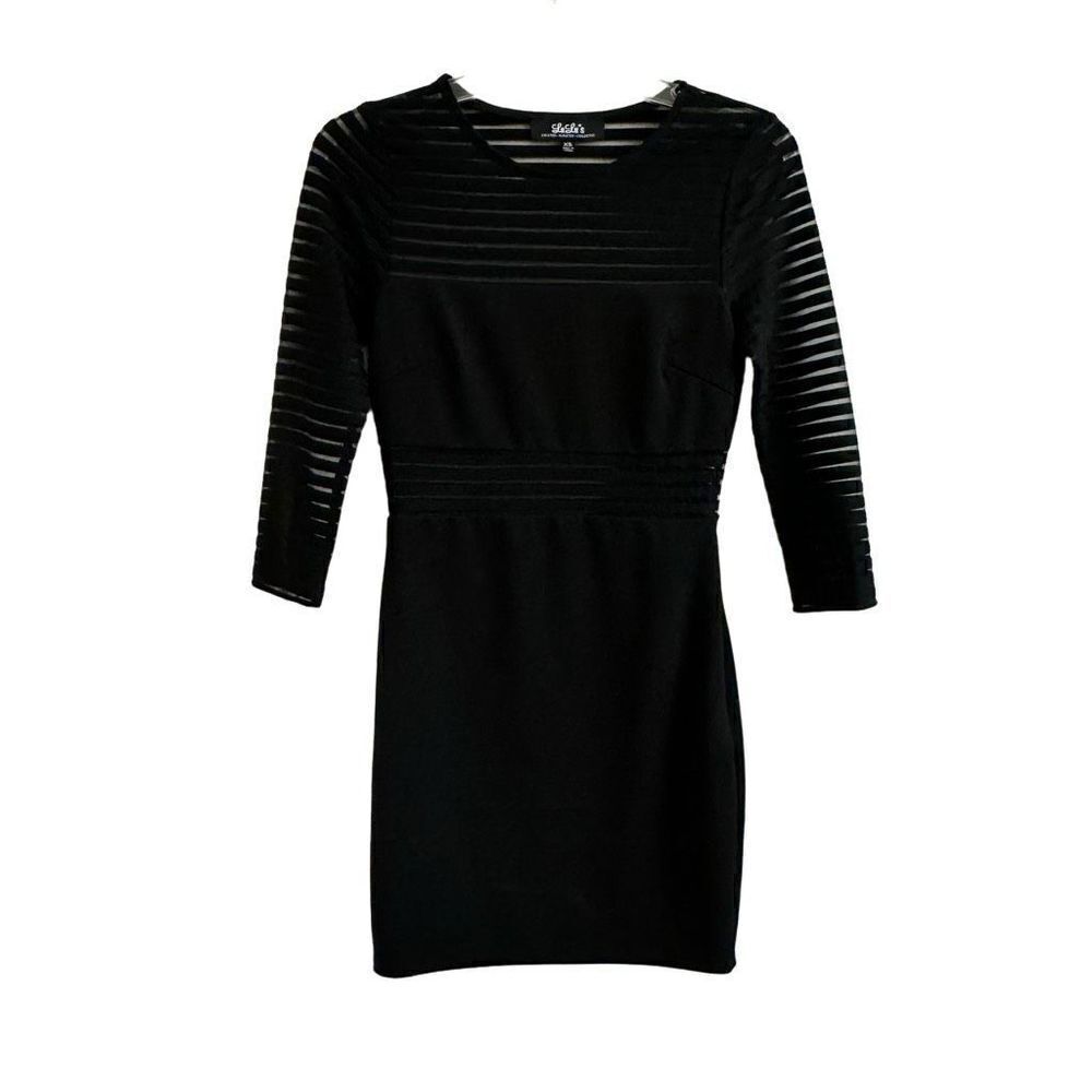 Lulus Perfect Mesh Black Bodycon Dress XS